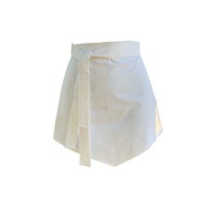 New White Costume Apron V Shape Apron